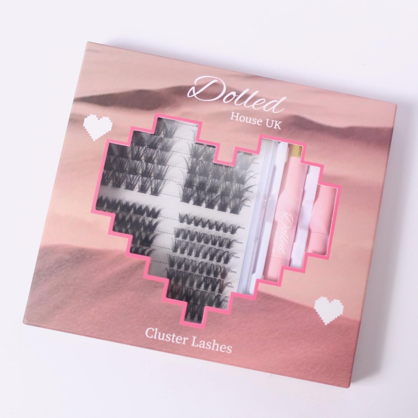 Premium Cluster Lashes Set with Application Tools - Natural Volume Lashes